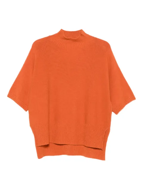 IMPERIAL high-neck short-sleeve sweater