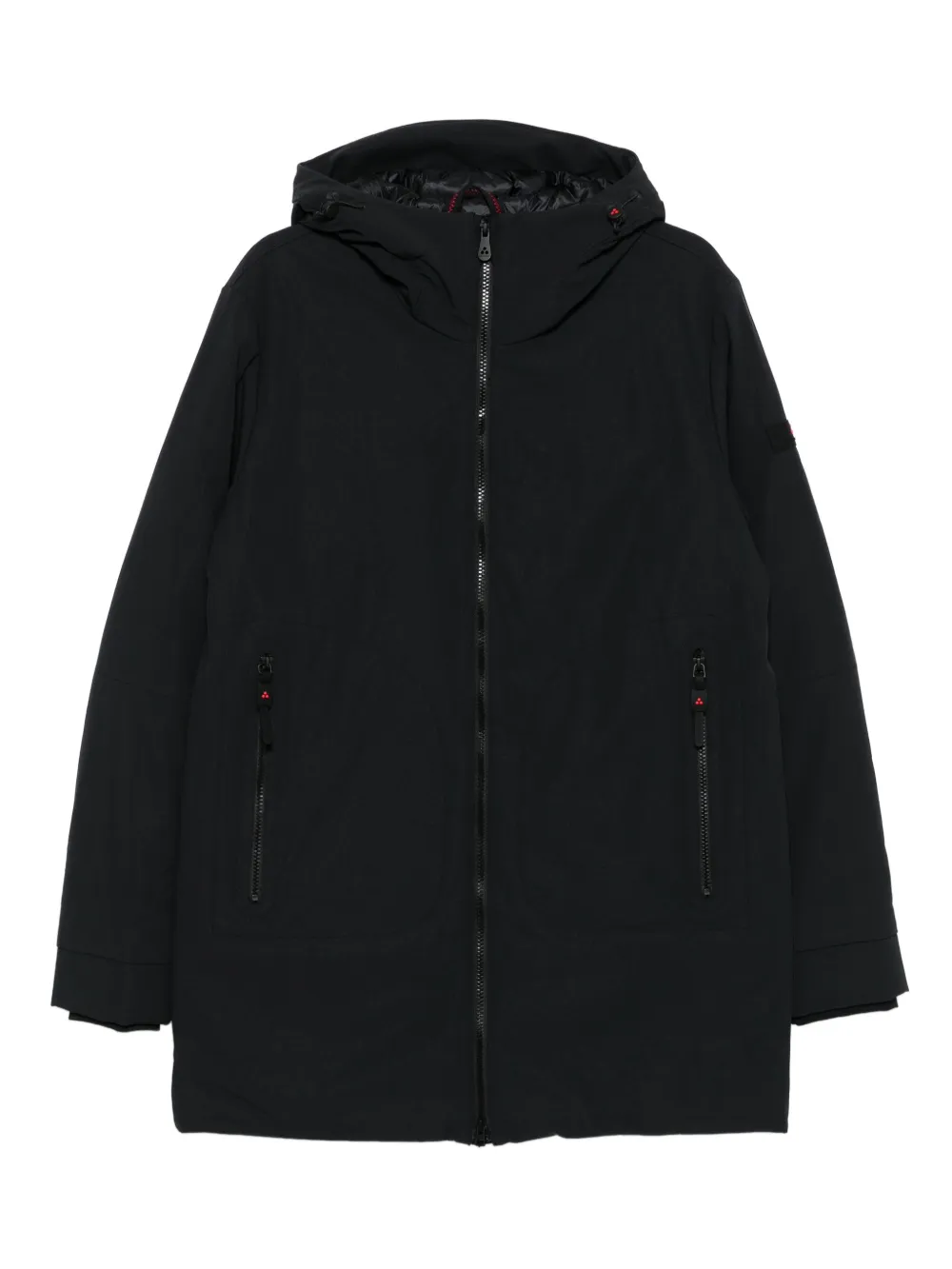 Peuterey hooded zip-front coat | Black | Image 1