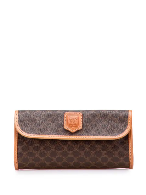 Celine Pre-Owned 1996 Macadam Coated Canvas clutch bag