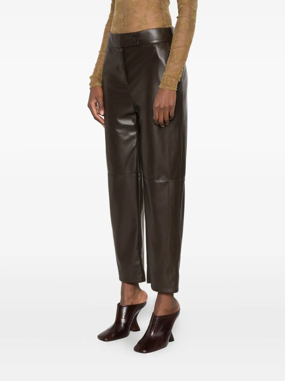 IMPERIAL Cropped broek Bruin