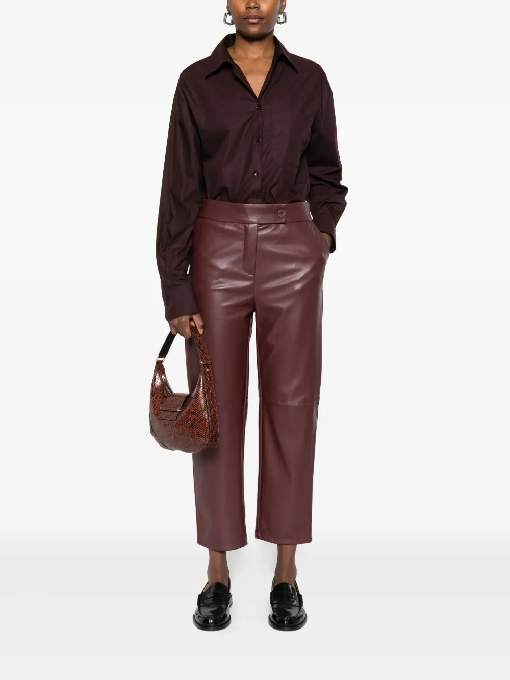 IMPERIAL button-fastening crop trousers | Cropped Pants | Image 2