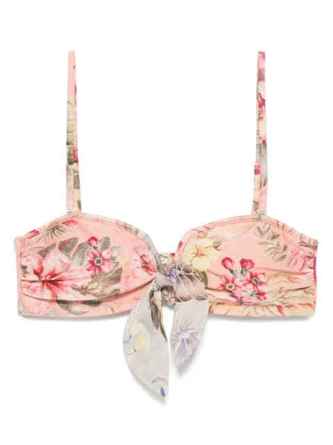ZIMMERMANN floral print bikini top