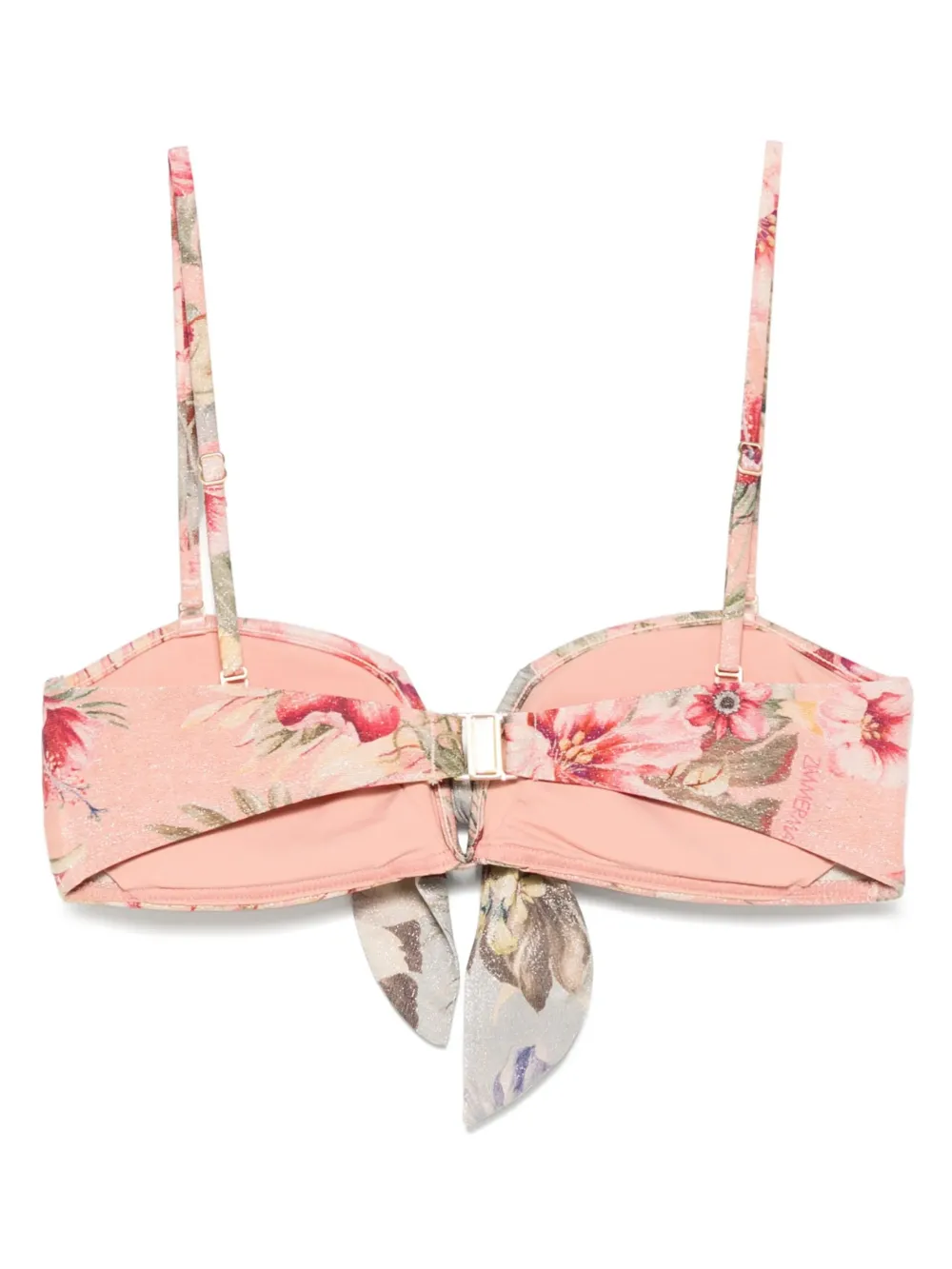 ZIMMERMANN floral print bikini top Roze