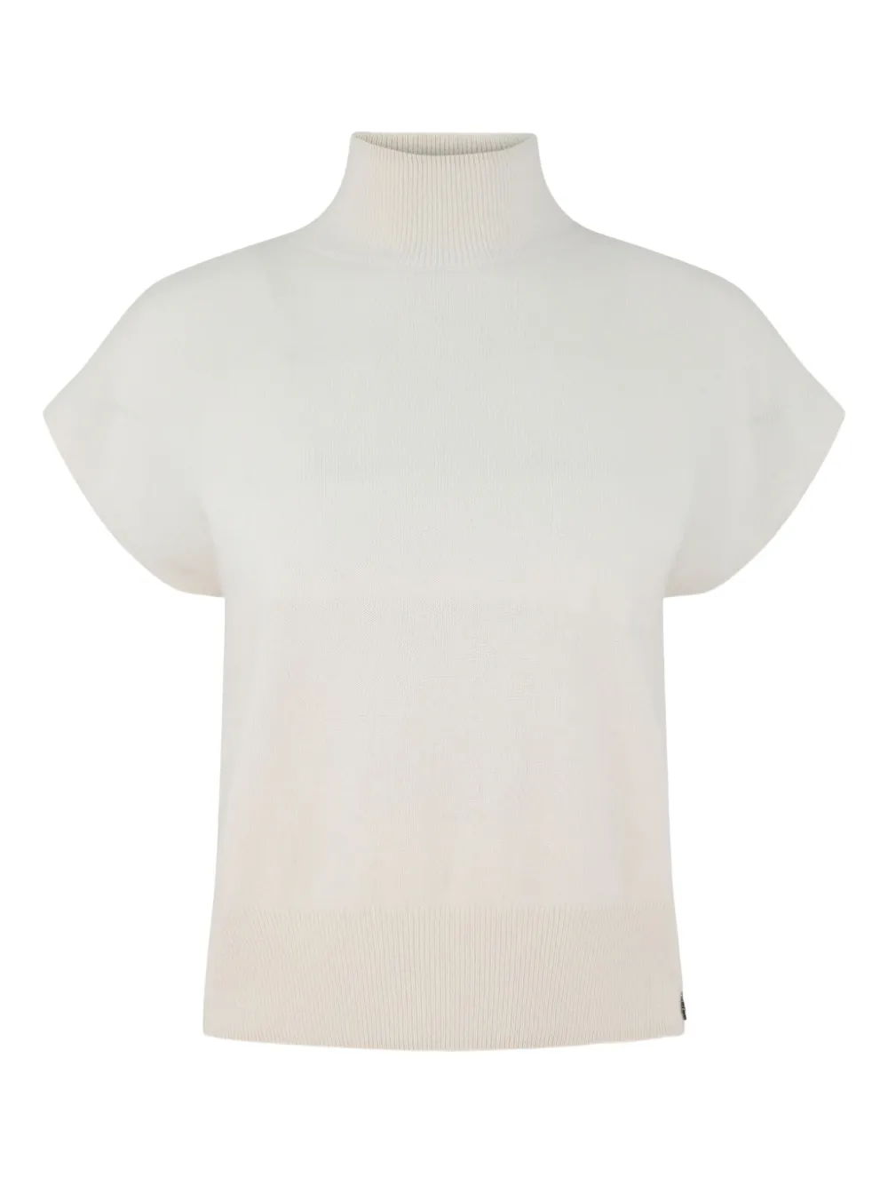 Beryll High-neck T-shirt In Metallic