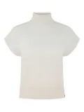 Beryll high-neck T-shirt - Neutrals