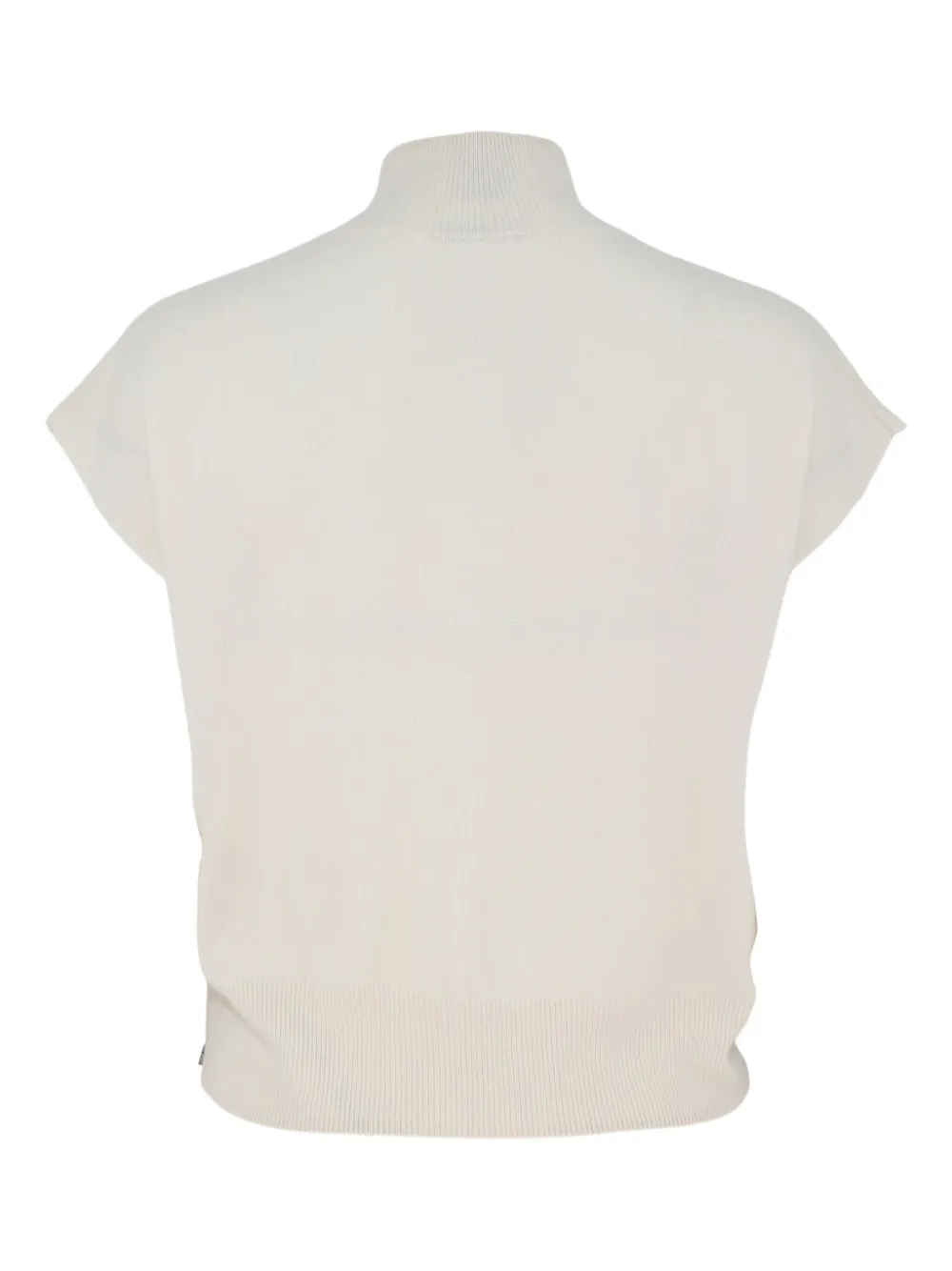 Beryll High-neck T-shirt In Metallic