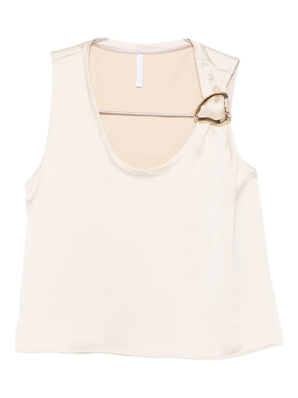IMPERIAL buckle-detail sleeveless top - Toni neutri