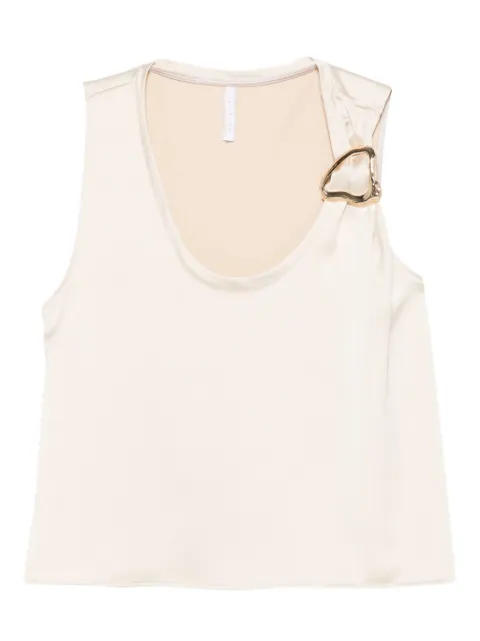 IMPERIAL buckle-detail sleeveless top