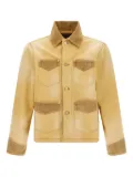 Wales Bonner Sierra corduroy-panel canvas jacket - Yellow
