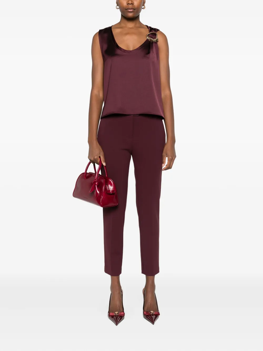 IMPERIAL gold-buckle blouse - Paars