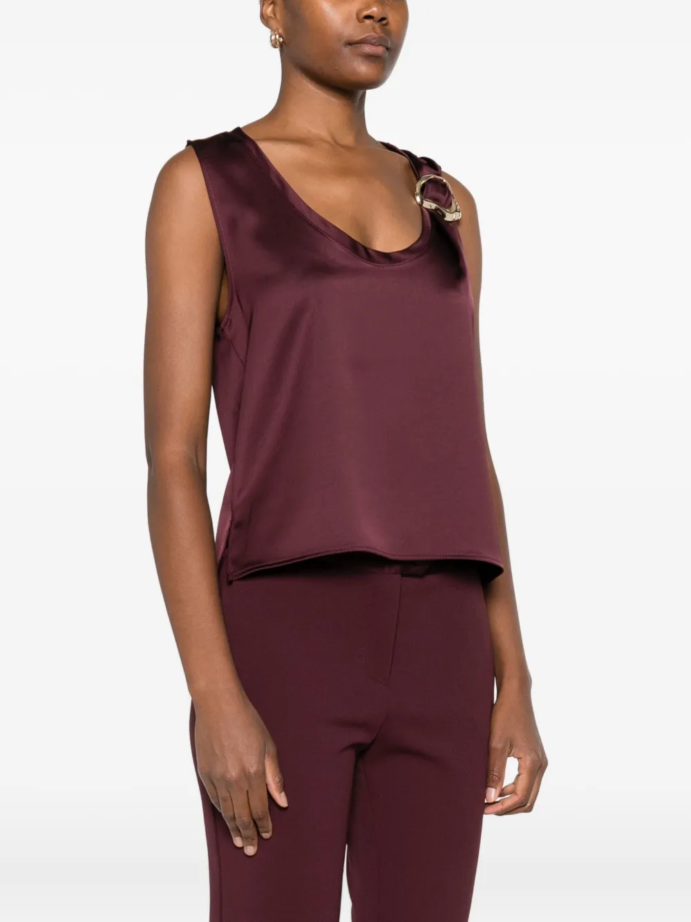 Gold-Buckle Blouse