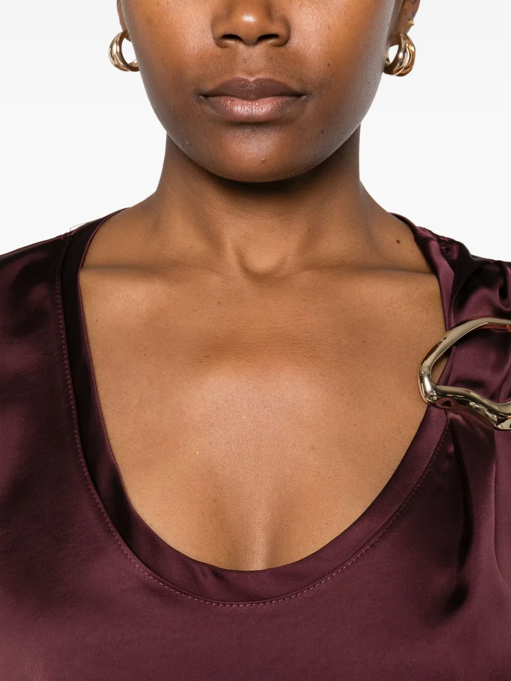Gold-Buckle Blouse