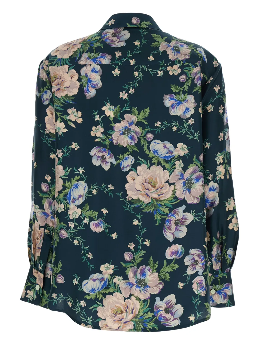 MANTERO 1902 floral-print button-down shirt - Groen