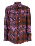 MANTERO 1902 floral-plaid shirt - Red