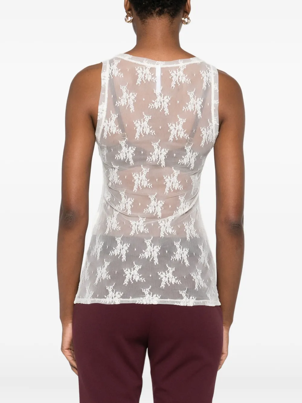 IMPERIAL Tanktop van kant Wit