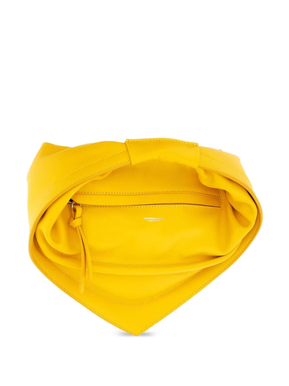 FEDERICO CINA Tortellino geknoopte shopper Geel