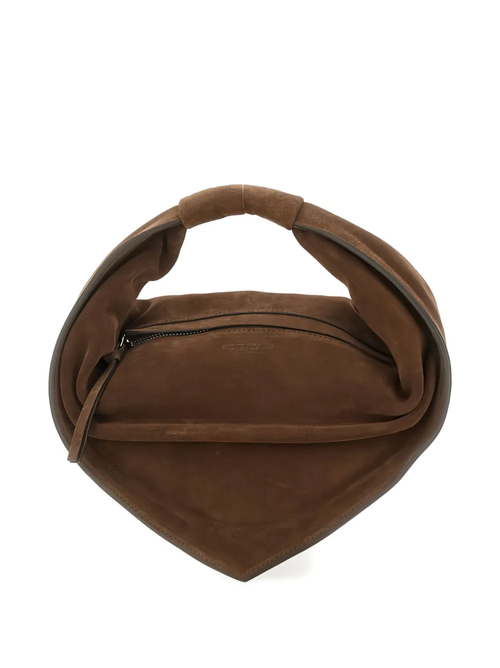 Federico Cina Suede Tote Bag In Brown