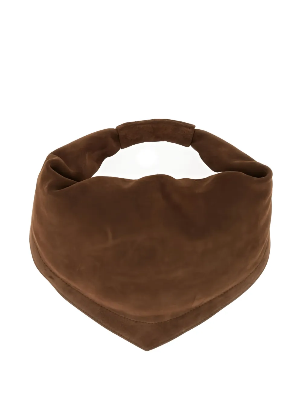 Federico Cina Suede Tote Bag In Brown
