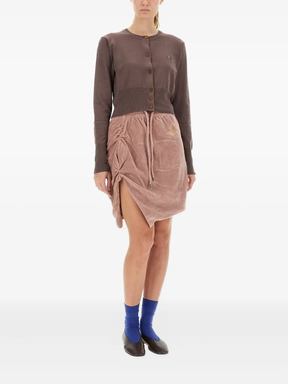 Vivienne Westwood Bea vest met knoopsluiting en logo Bruin