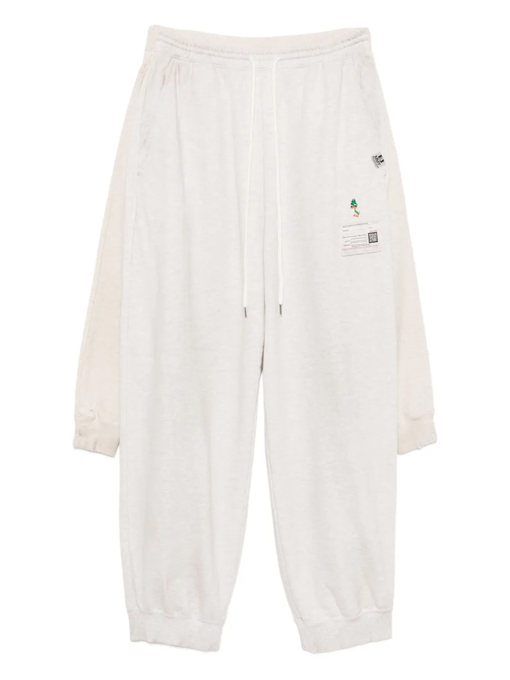 Maison MIHARA YASUHIRO layered cotton track pants | Grey | Image 1