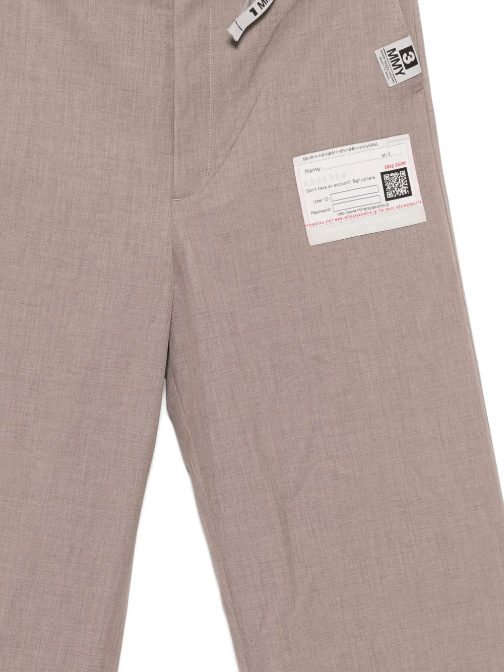 Miharayasuhiro Layered Trousers In Neutral