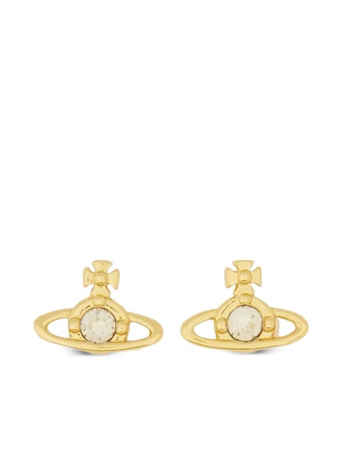 Vivienne Westwood Orecchini Nano Solitaire con cristalli