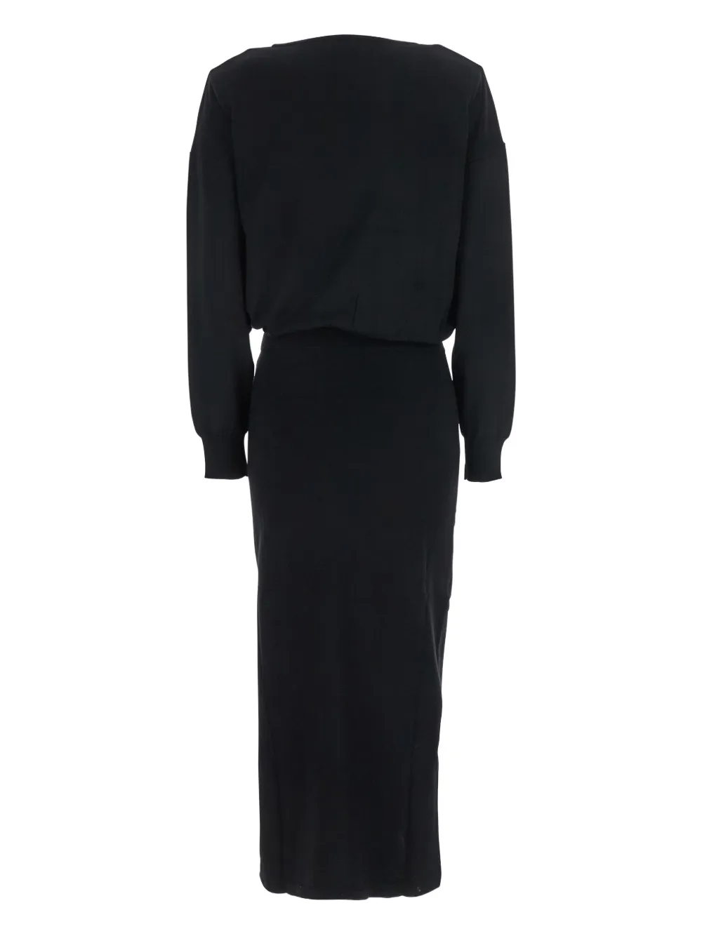 P.A.R.O.S.H. long-sleeve maxi dress - Zwart