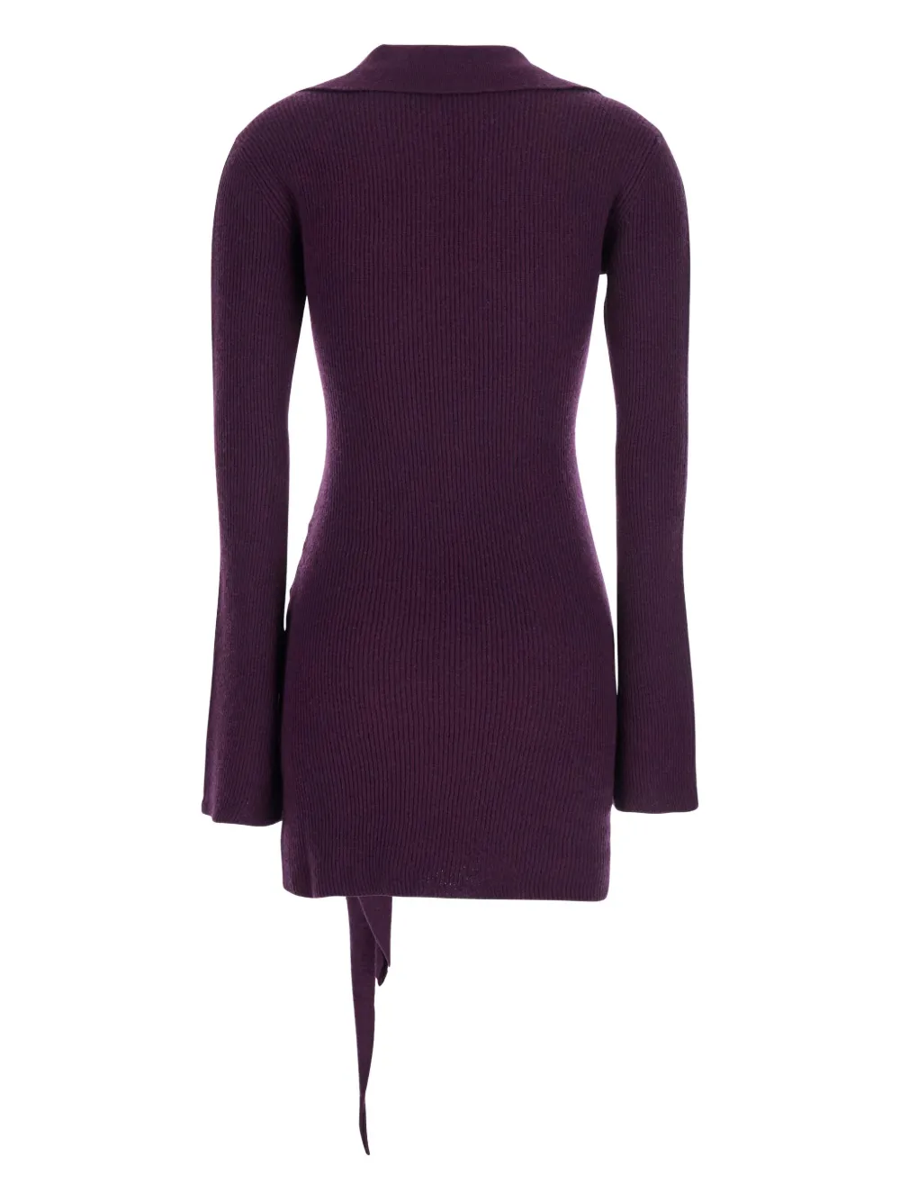 Federica Tosi ribbed tie-front dress - Paars