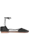 SLO_HAND_MADE lace-up ballet flats - Black