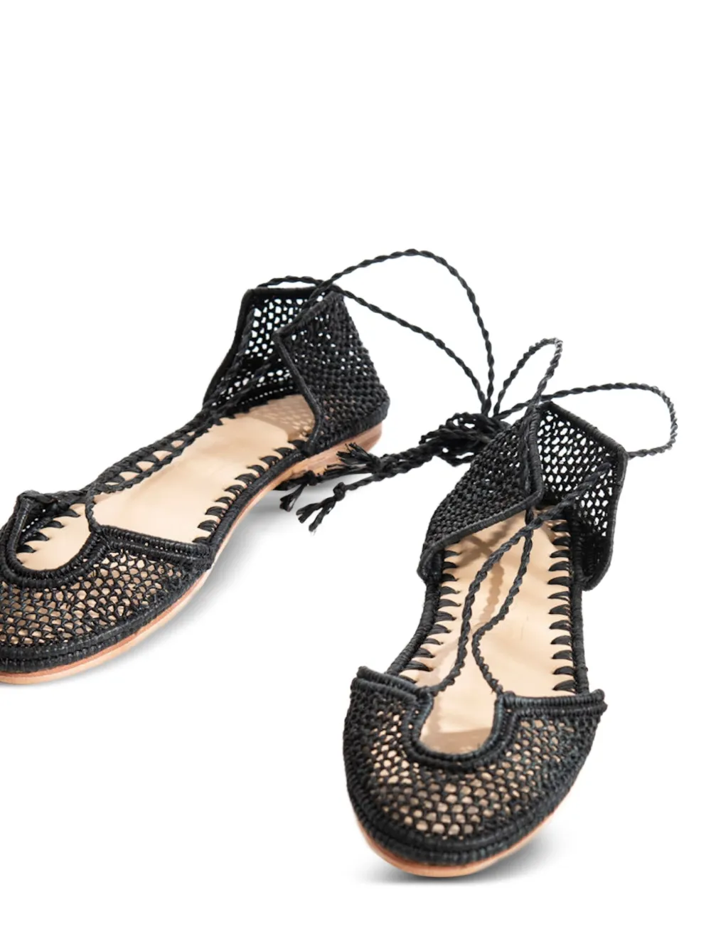 SLO_HAND_MADE lace-up ballet flats | Image 2