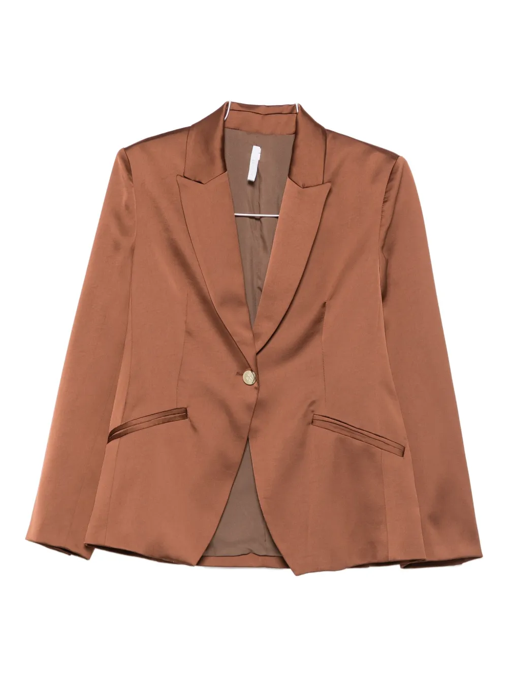 Imperial Single-button Welt-pockets Jacket In Brown