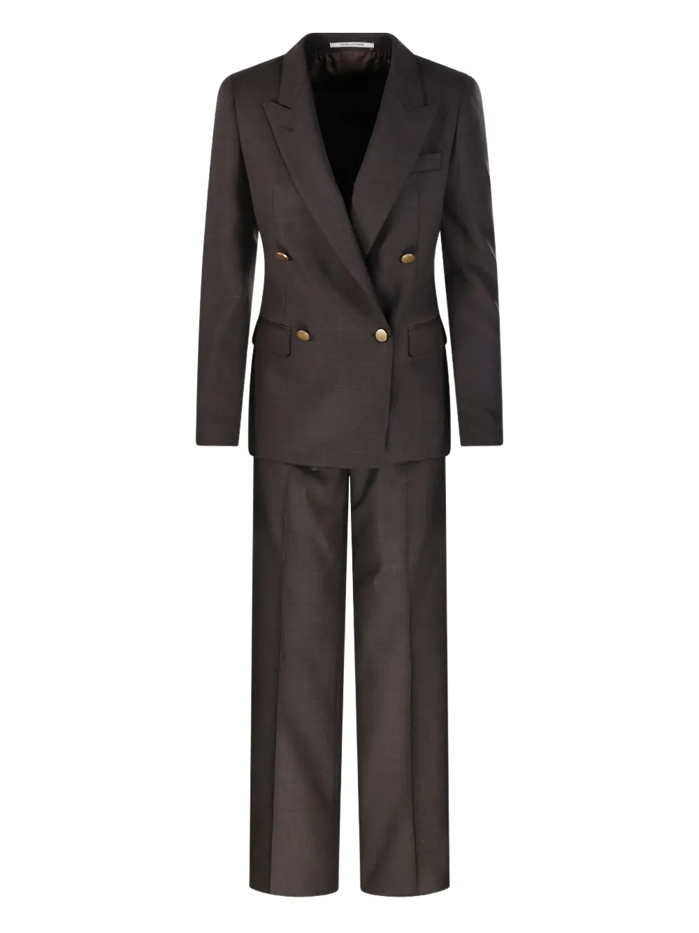 Tagliatore Double-breasted Button Suit In Gray
