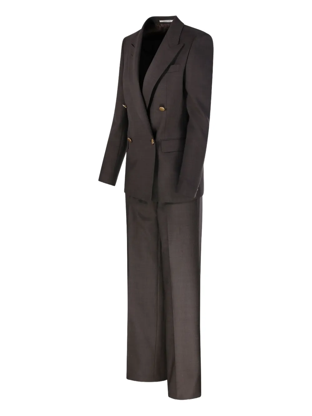 Tagliatore Double-breasted Button Suit In Gray