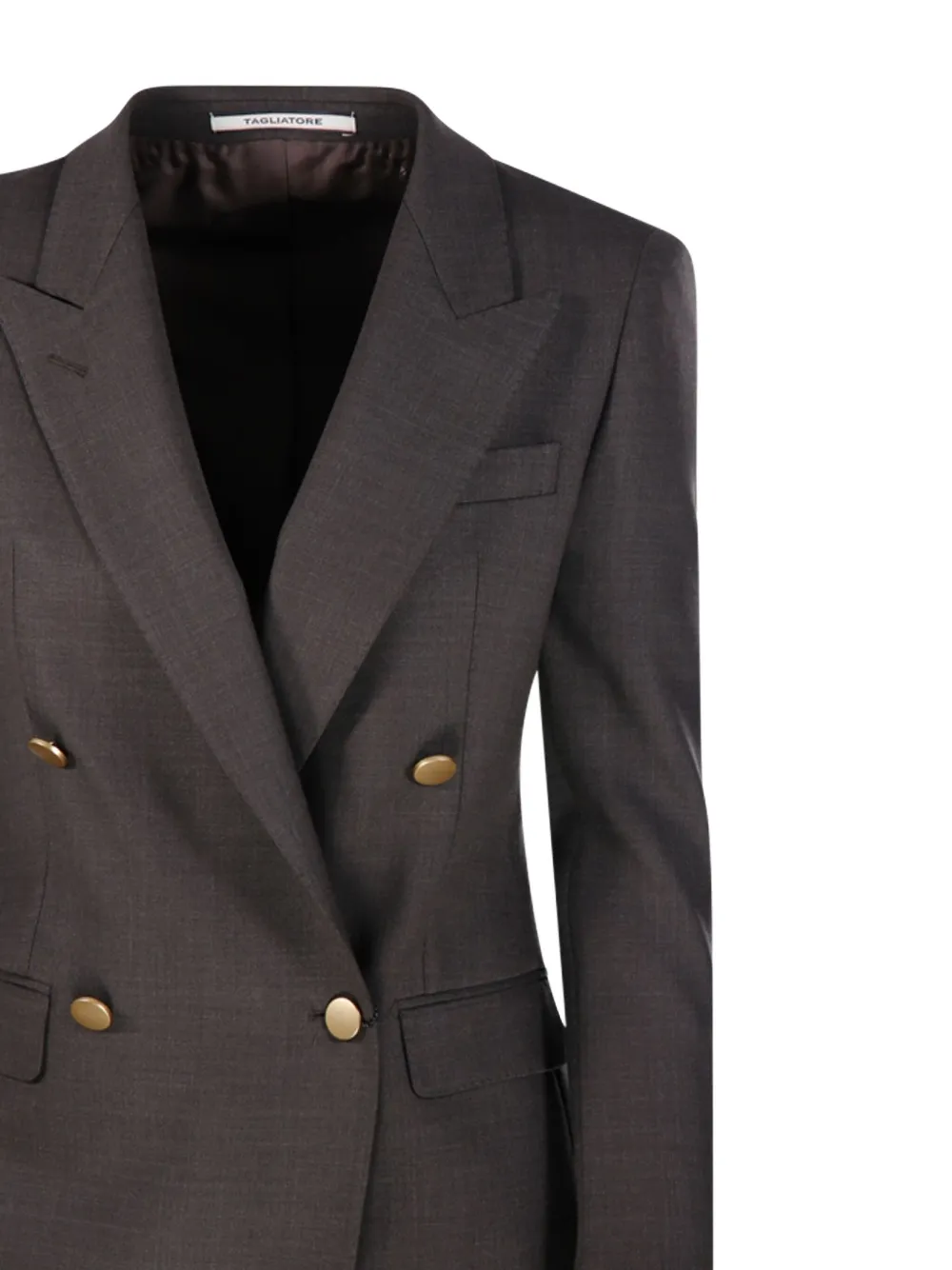 Tagliatore Double-breasted Button Suit In Gray