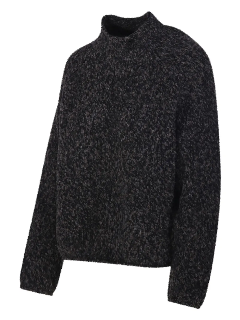 Fabrizio Del Carlo High-neck Long-sleeves Sweater In Black