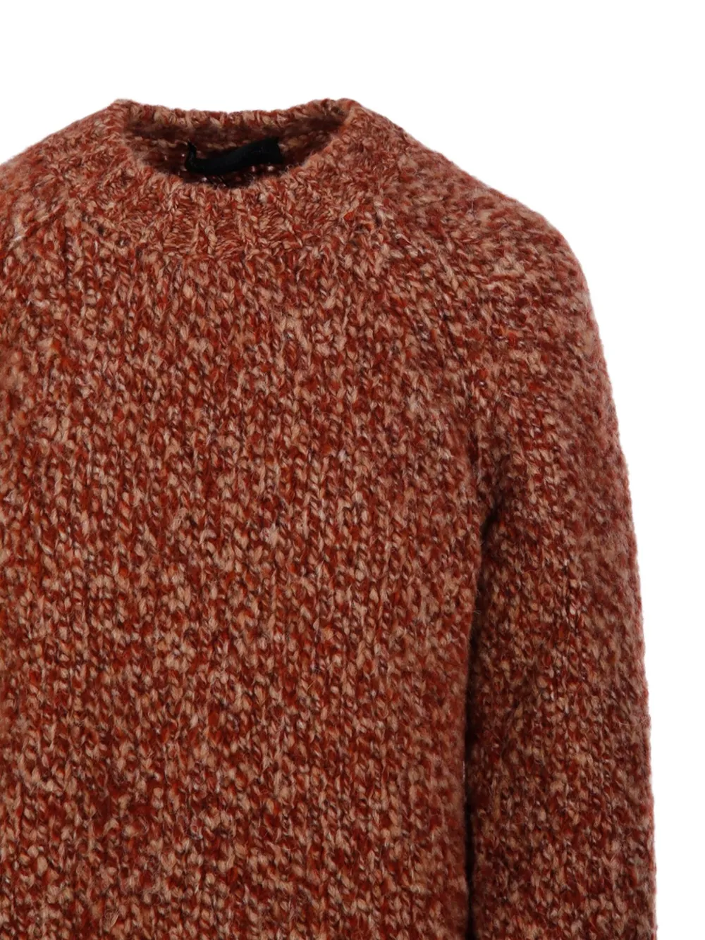 Fabrizio Del Carlo Speckled Knitted Sweater In Brown