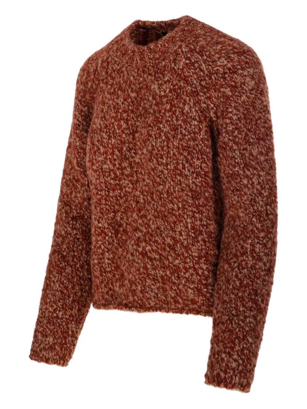 Fabrizio Del Carlo Speckled Knitted Sweater In Brown