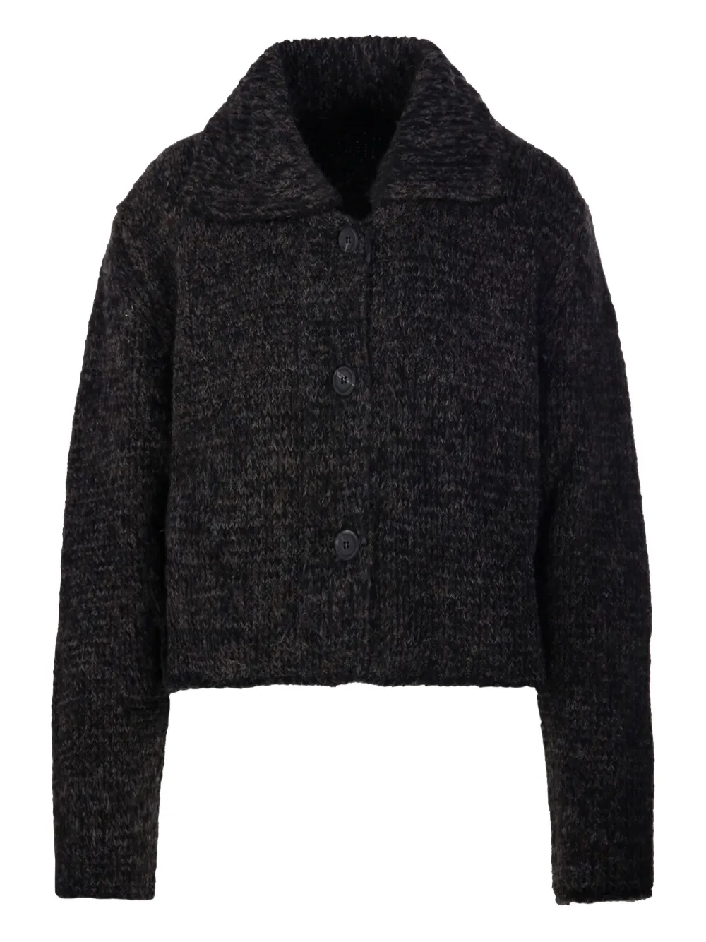 Fabrizio Del Carlo button-front collared cardigan | Black | Image 1