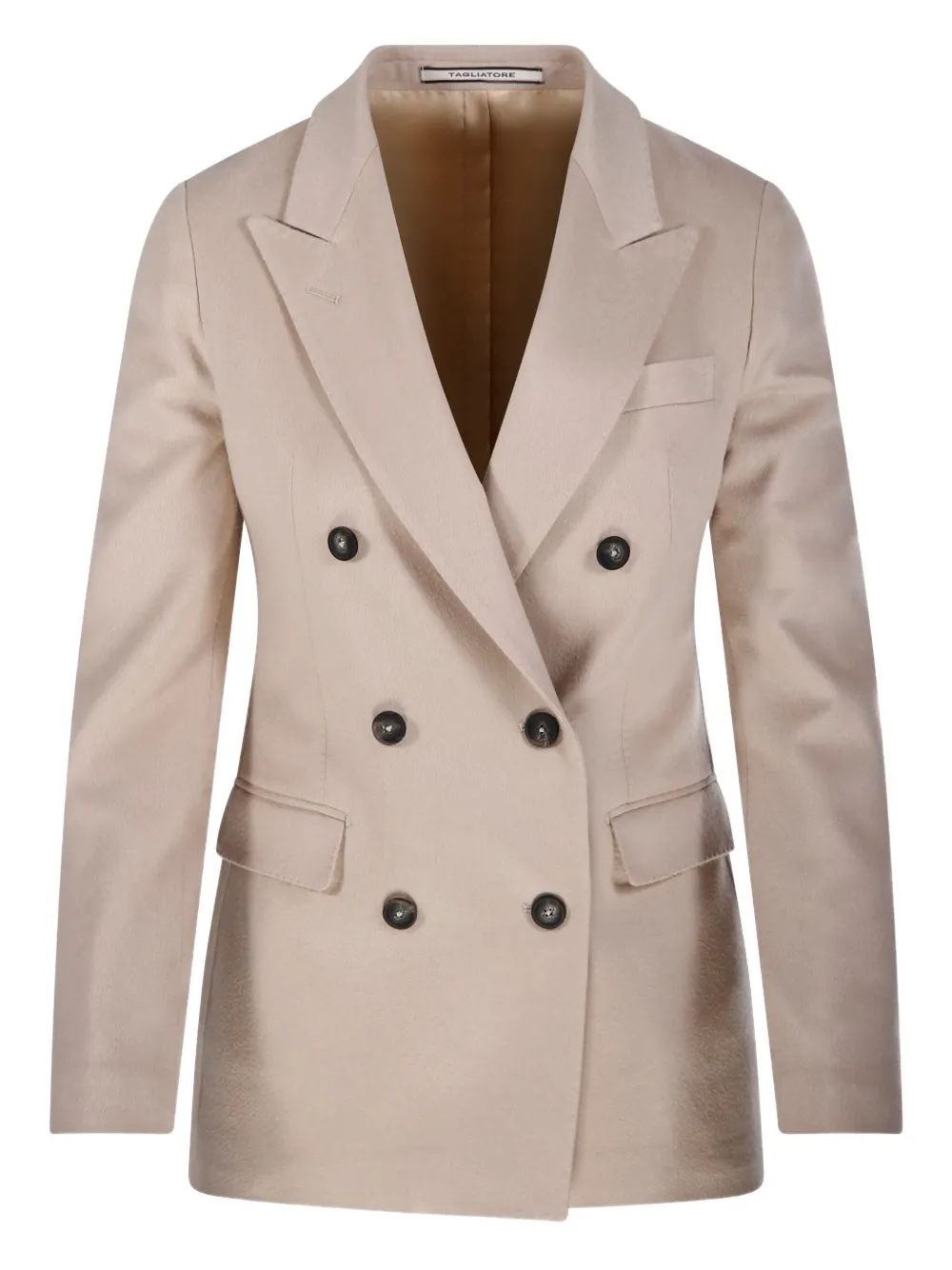 Tagliatore Double-breasted Buttoned Jacket In Neutral