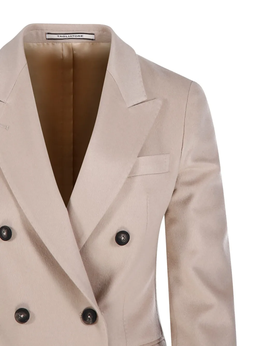 Tagliatore Double-breasted Buttoned Jacket In Neutral