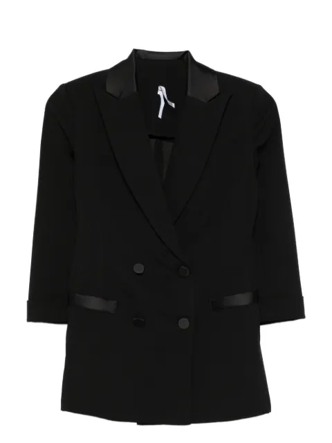 IMPERIAL double-breasted satin-lapel blazer 