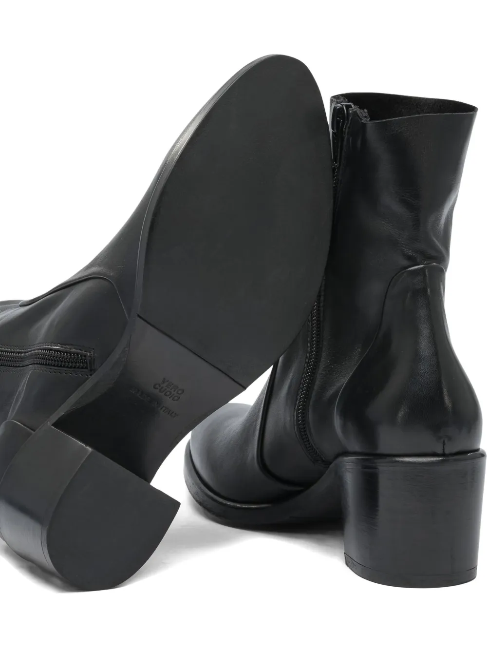 strategia shoes block-heel boots Black