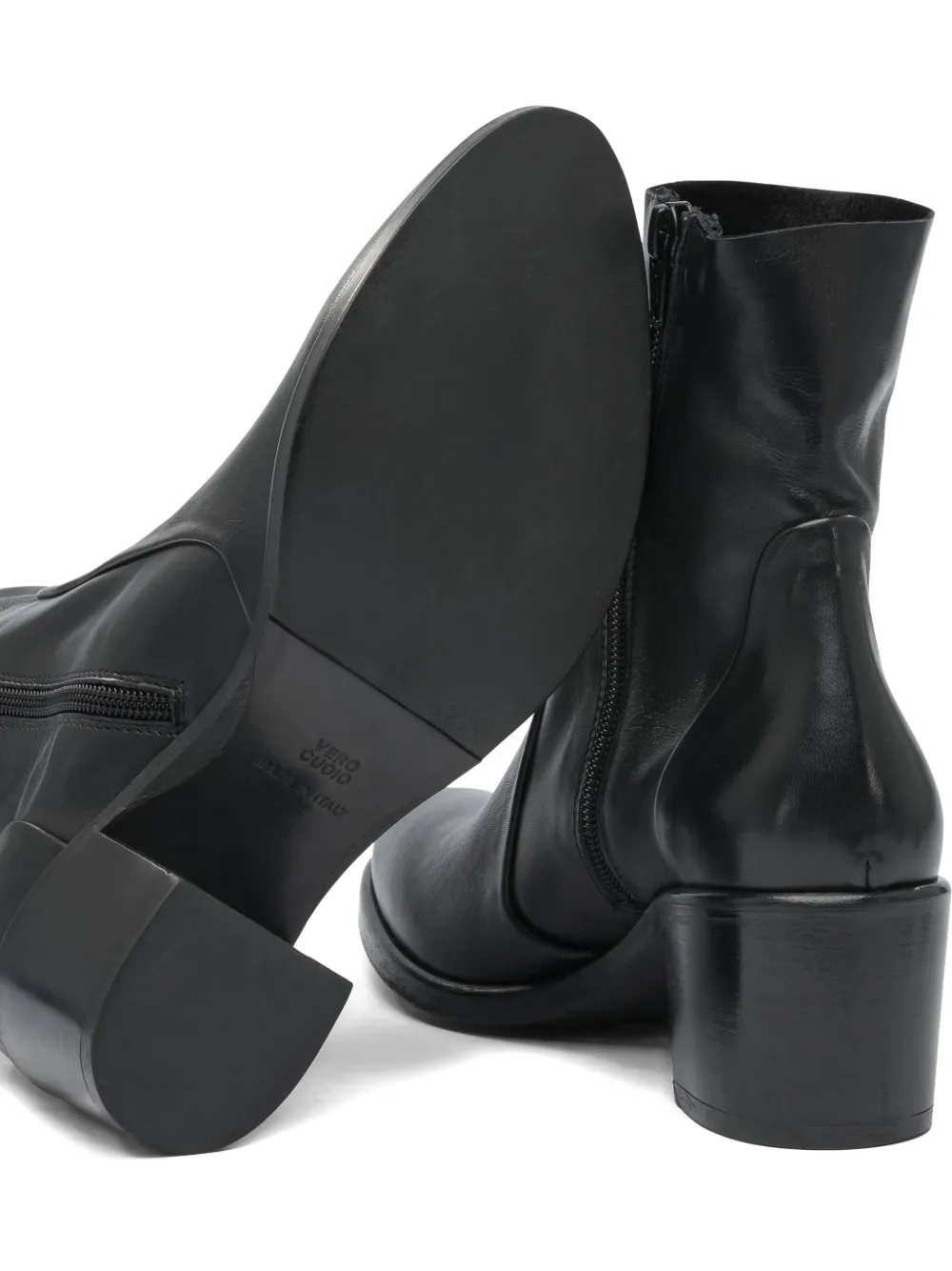 strategia shoes block-heel boots Black