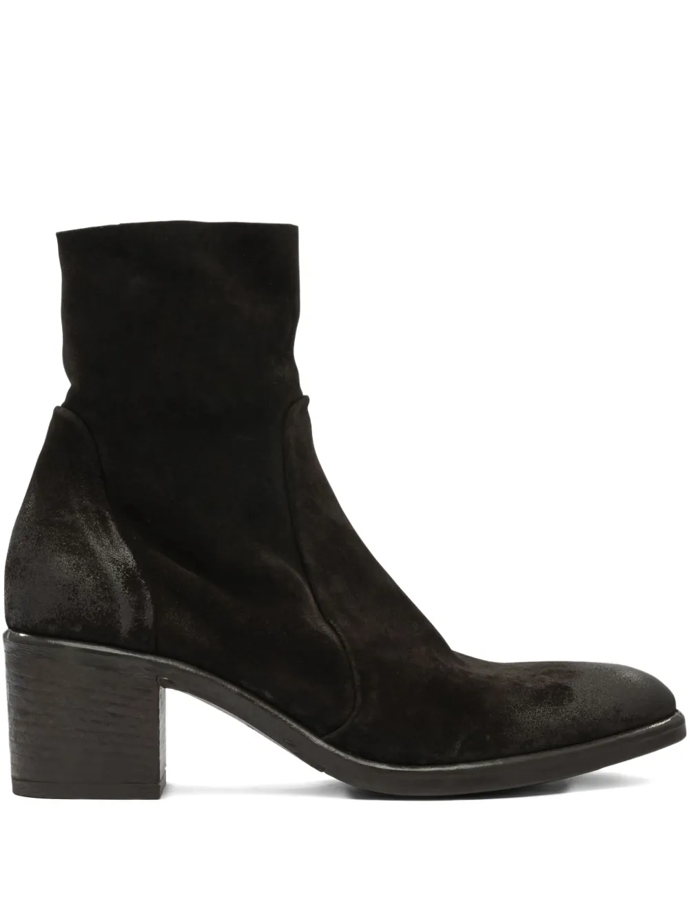 Strategia Shoes Zip-detail Block-heel Boots In Black