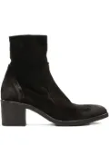 strategia shoes zip-detail block-heel boots - Black