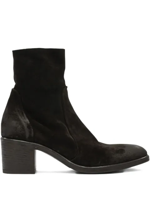 strategia shoes zip-detail block-heel boots