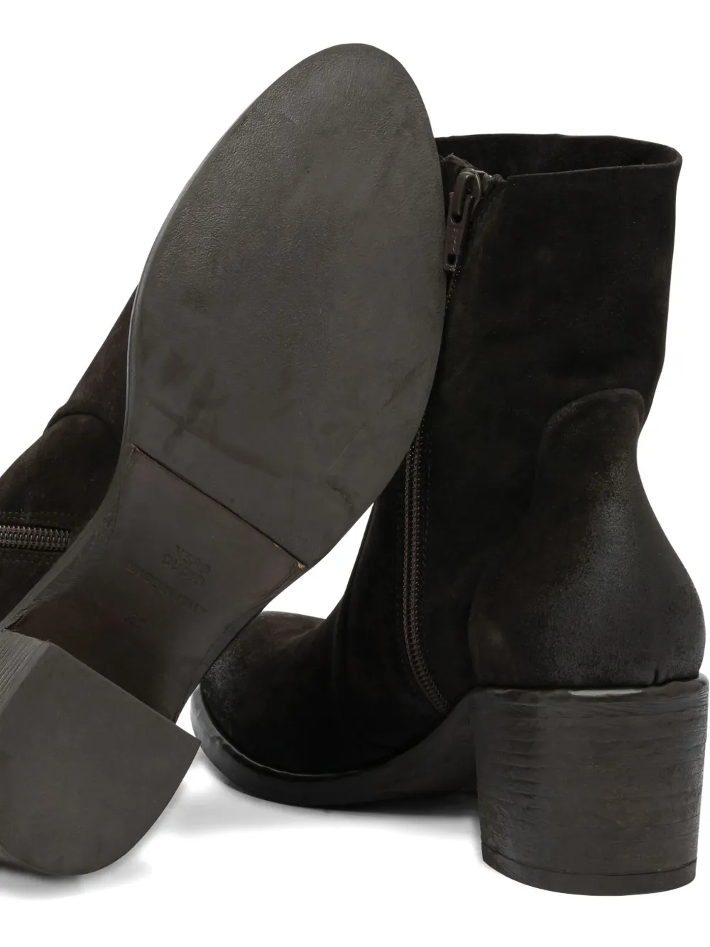 Strategia Shoes Zip-detail Block-heel Boots In Black