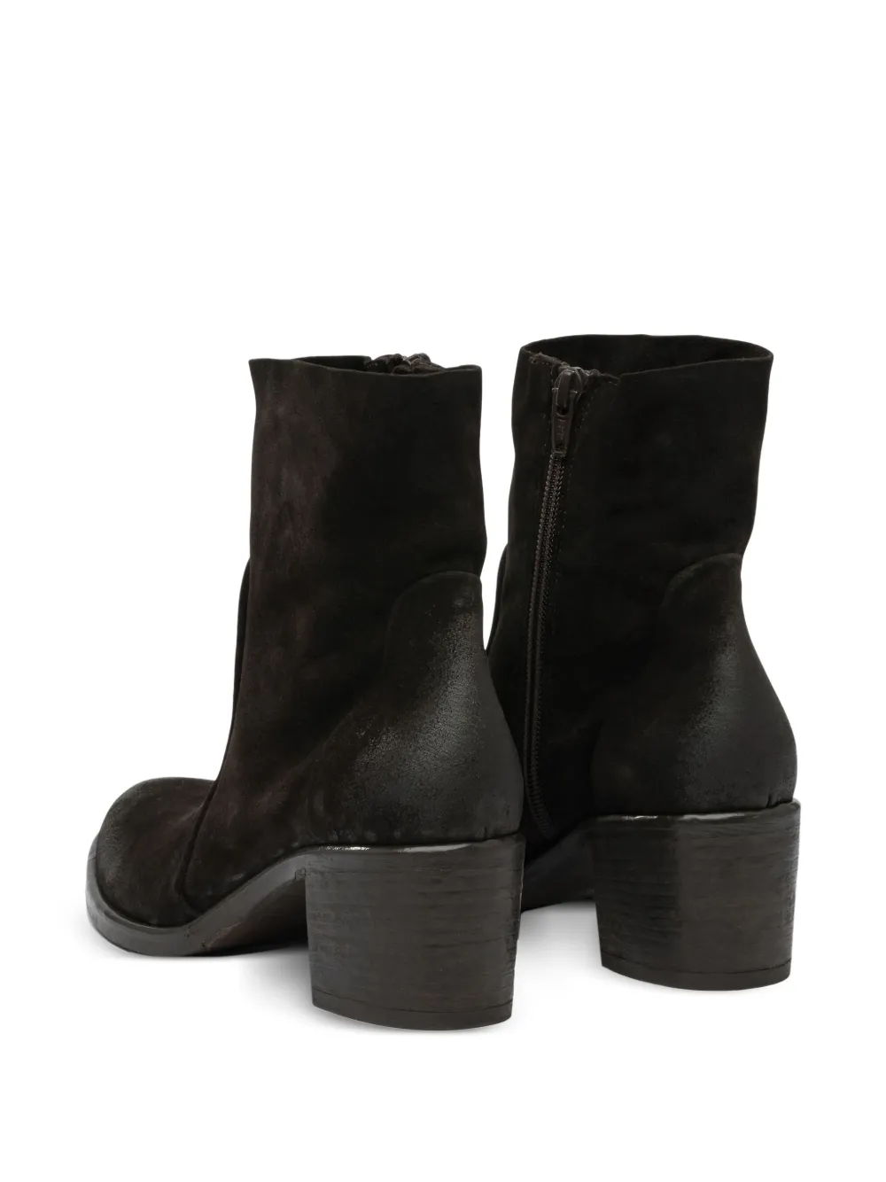 strategia shoes Laarzen met blokhak en ritsdetail Zwart