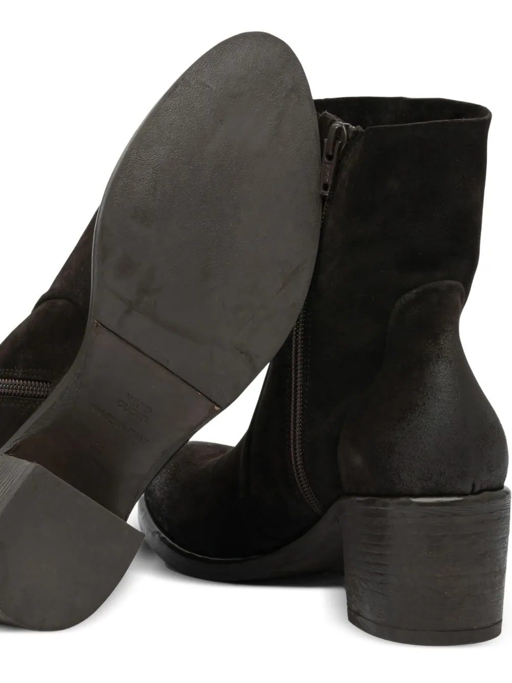 strategia shoes Laarzen met blokhak en ritsdetail Zwart