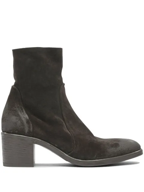 strategia shoes zip-detail block-heel boots